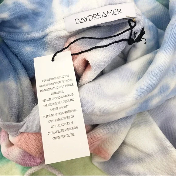 Daydreamer LA Eye Shrunken Hoodie Prismatic Tie Dye - Picture 7 of 12